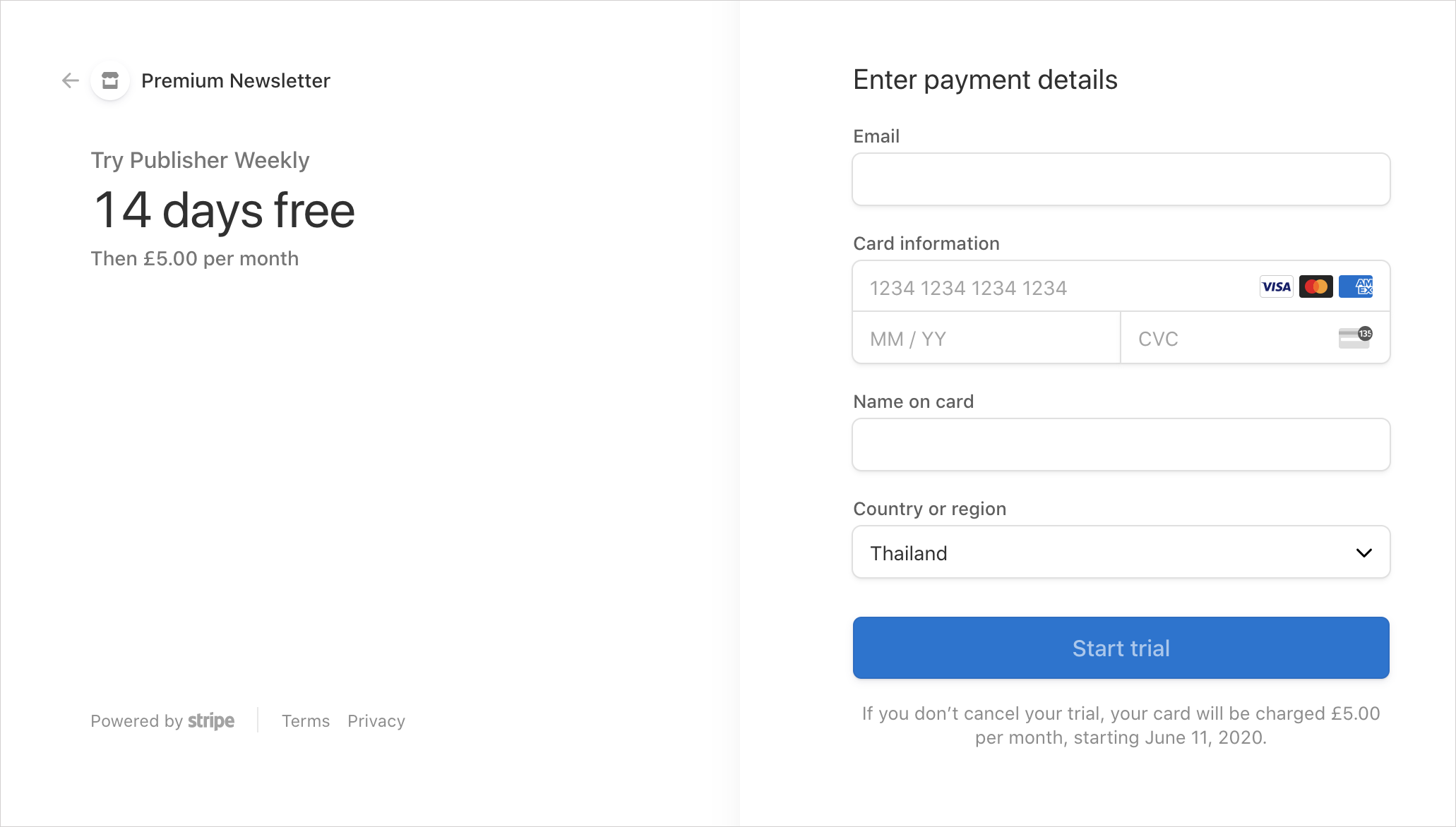 Set subscription pricing in Ghost