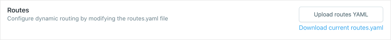 Upload a routes file in Ghost