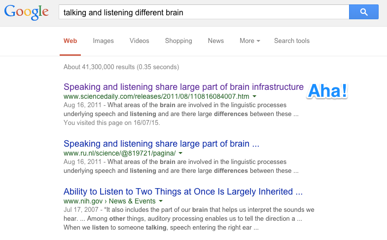 Useful Google results