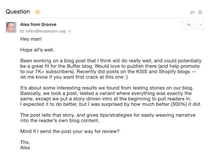 Groove guest post pitch