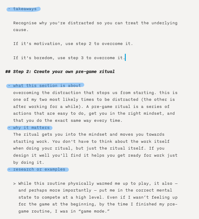 in-progress templated draft