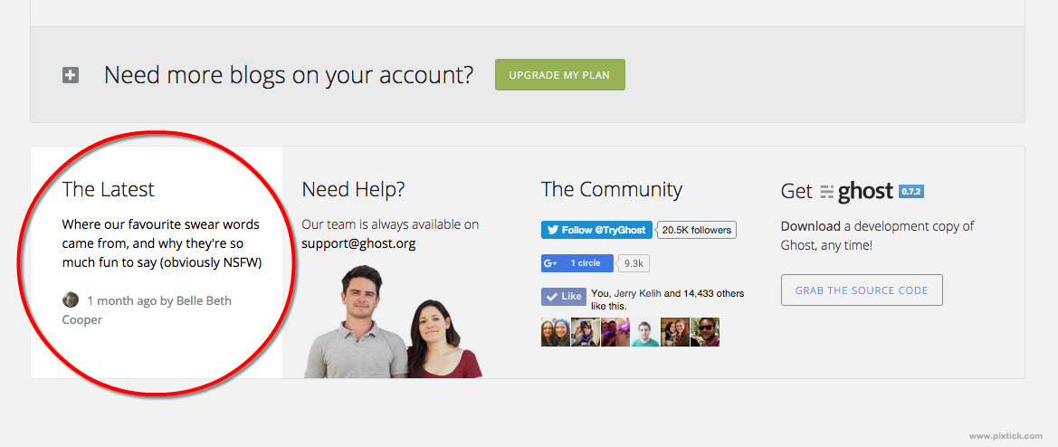 Display posts on external site