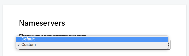 Update GoDaddy NS Records